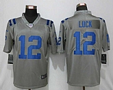 Nike Indianapolis Colts 12 Luck Vapor Untouchable Nike Gray Inverted Legend Jersey,baseball caps,new era cap wholesale,wholesale hats